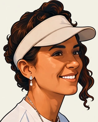 Retrato ilustrado de Cynthia Rodriguez